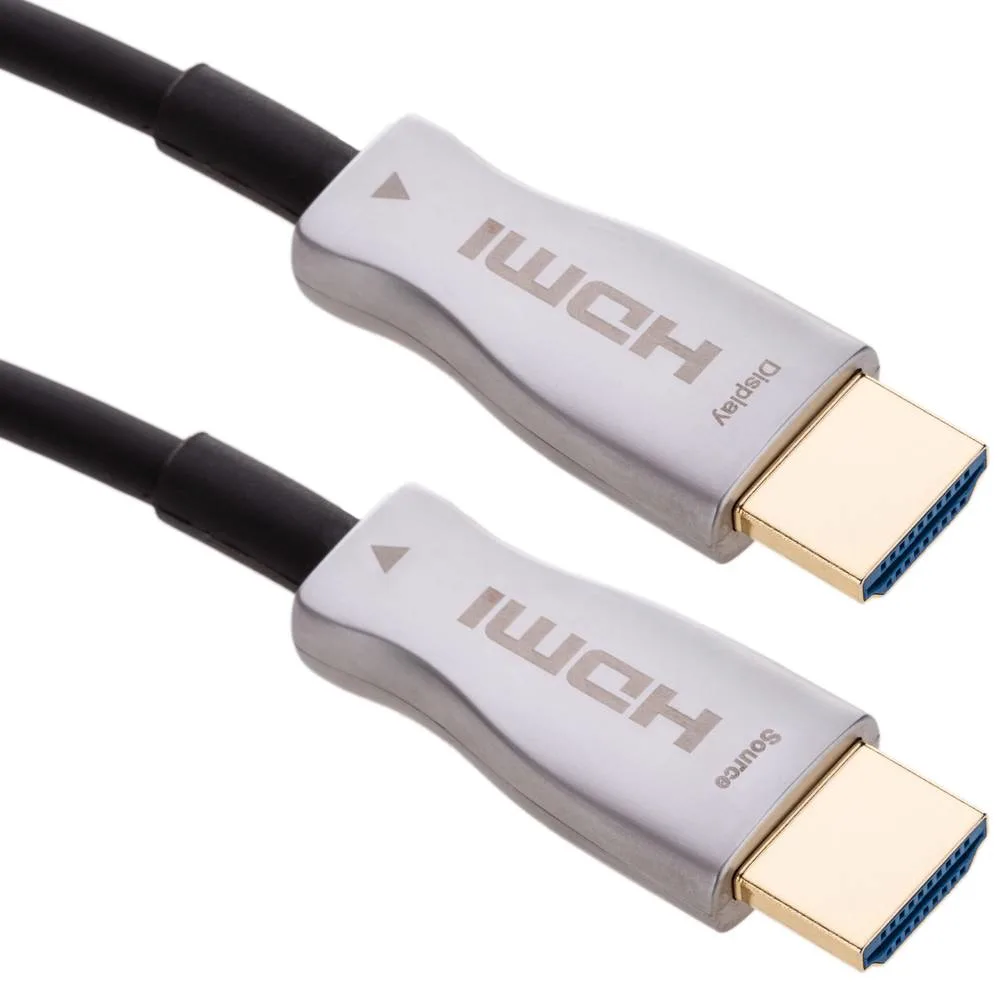 Active Optical Cable HDMI to HDMI 2.0 Male to Male 4K Fiber Aoc Cable with Built-in IC 80m (Support 18Gbps, HDR, 4K 60Hz 4: 4: 4)