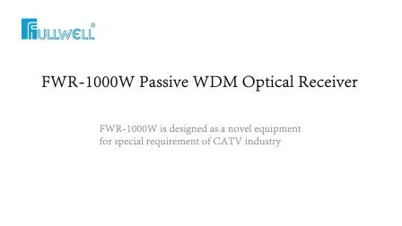 Ricevitore ottico con filtro passivo FTTH da 1550 nm solo per CATV